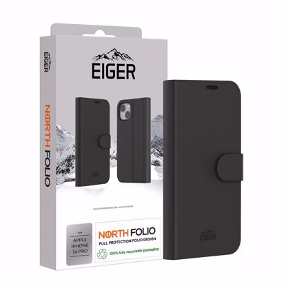 Picture of Eiger Eiger North Folio Case for Apple iPhone 16 Pro in Black